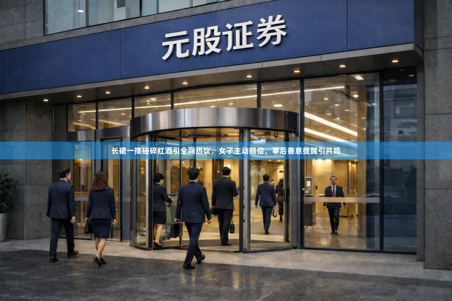 长裙一摆碰碎红酒引全网热议，女子主动赔偿，事后善意提醒引共鸣