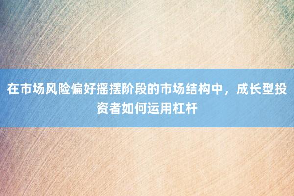 在市场风险偏好摇摆阶段的市场结构中，成长型投资者如何运用杠杆