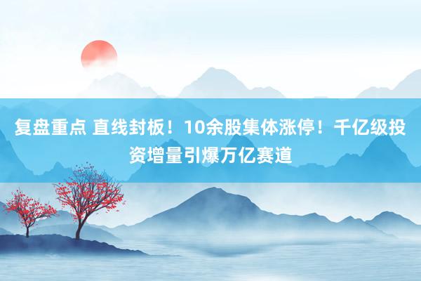 复盘重点 直线封板！10余股集体涨停！千亿级投资增量引爆万亿赛道