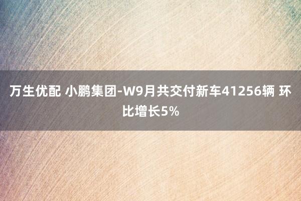 万生优配 小鹏集团-W9月共交付新车41256辆 环比增长5%